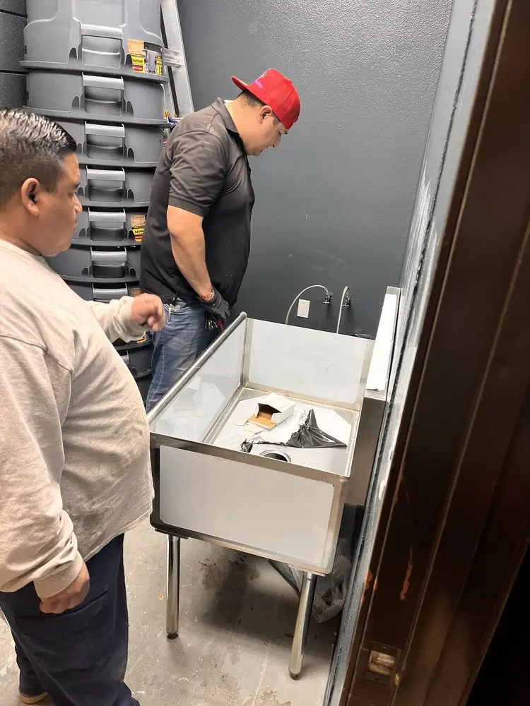 Commercial plumbing and sink installation in Moon Park